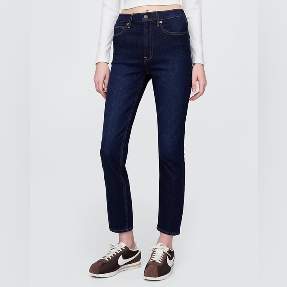 GAP Dark Wash High Waisted Vintage Slim Jeans